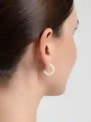 Белый серьги