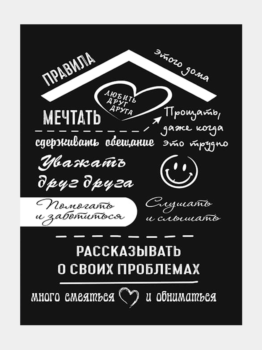 Мотивационные постеры и правила дома 42 вида за 321 ₽ купить в  интернет-магазине ПСБ Маркет от Промсвязьбанка