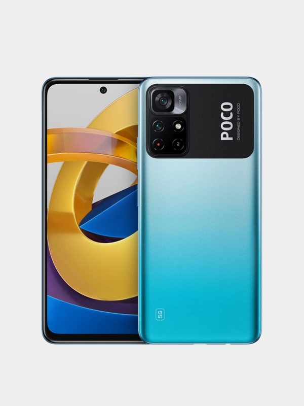 Смартфон Xiaomi Poco M4 Pro 5G, 4/64Gb, голубой