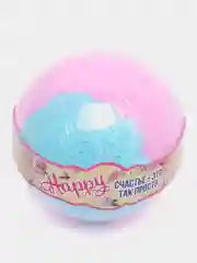 Фиолетовый бомбочка для ванны Happy 120 гр бурлящий шар морская соль для ванны, подарок на новый год