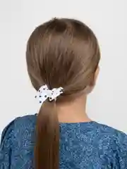 Белый резинка для волос