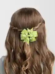 Зеленый заколки клик-клак, 2 штуки