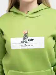 Зелёный хаки худи женский и мужской