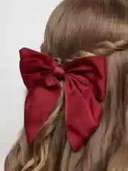 Красный заколка Бант 15*15