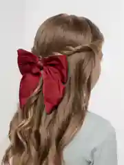 Красный заколка Бант 15*15