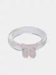 Розовый кольцо "Бабочка"