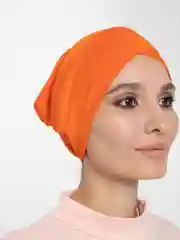 Оливковый косой чепчик, шапочка под платок