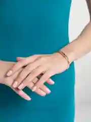 Желтый браслет жесткий Xuping