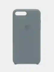 Серый силиконовый чехол iPhone 7 Plus / iPhone 8 Plus, Silicone Case, с открытым низом