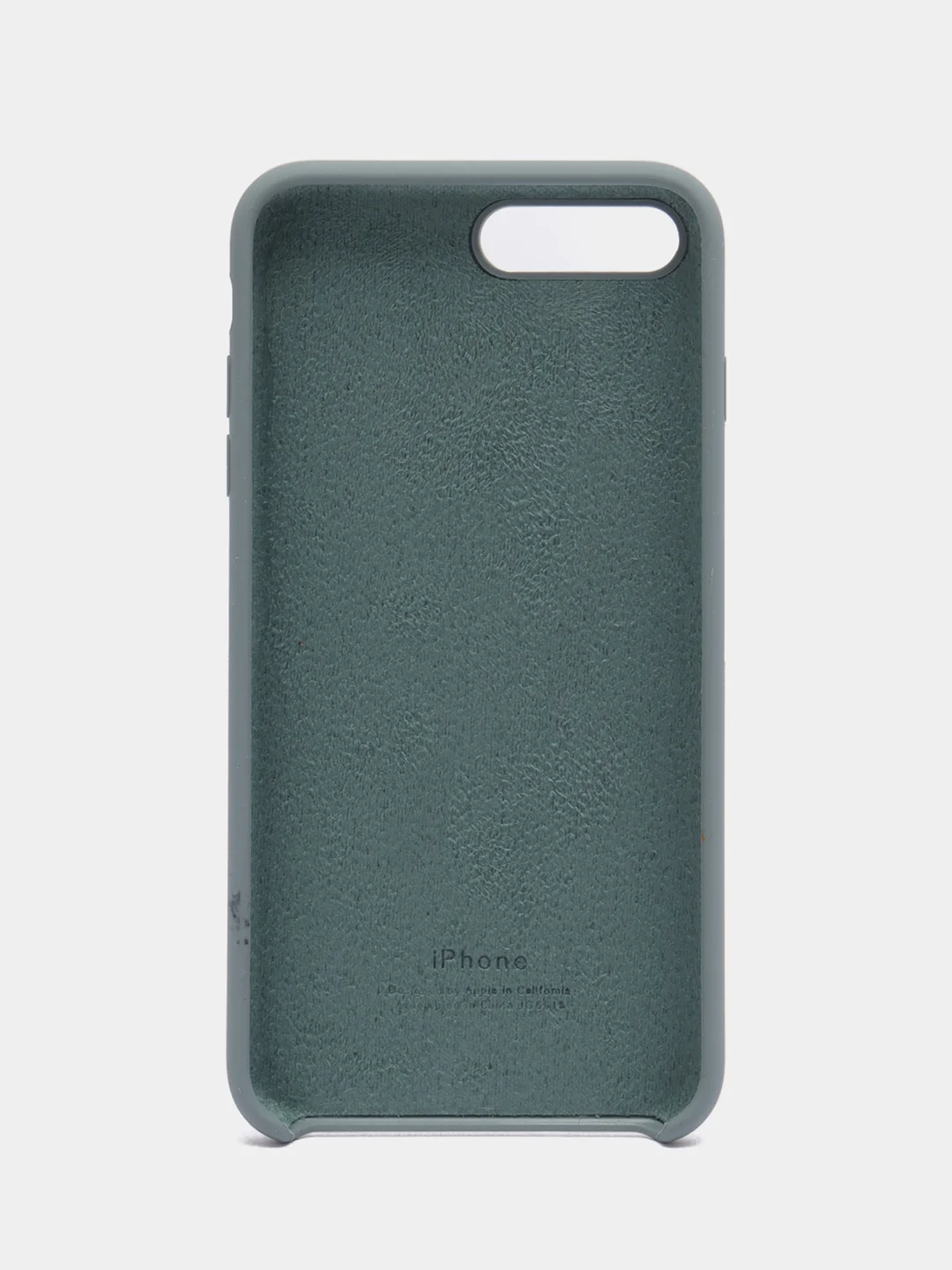 Серый силиконовый чехол iPhone 7 Plus / iPhone 8 Plus, Silicone Case, с открытым низом