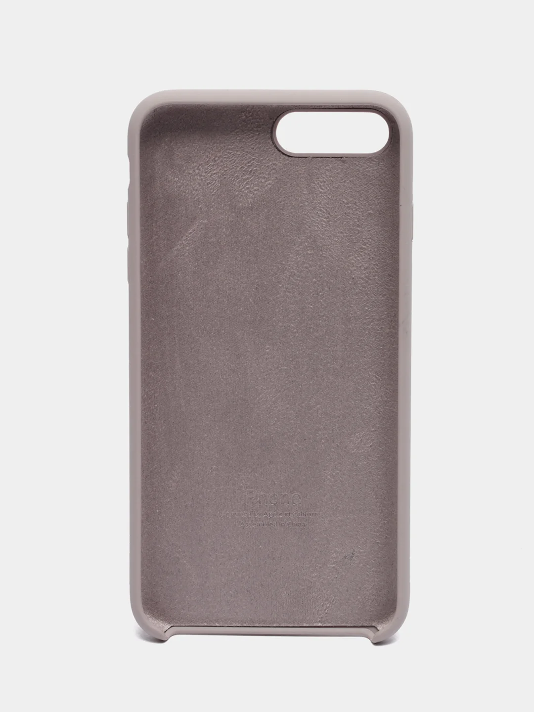Бежевый меланж силиконовый чехол iPhone 7 Plus / iPhone 8 Plus, Silicone Case, с открытым низом
