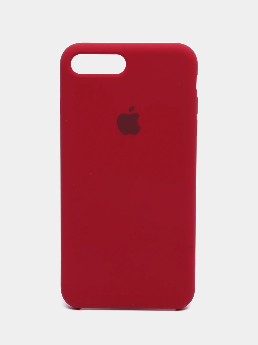 Бордовый силиконовый чехол iPhone 7 Plus / iPhone 8 Plus, Silicone Case, с открытым низом