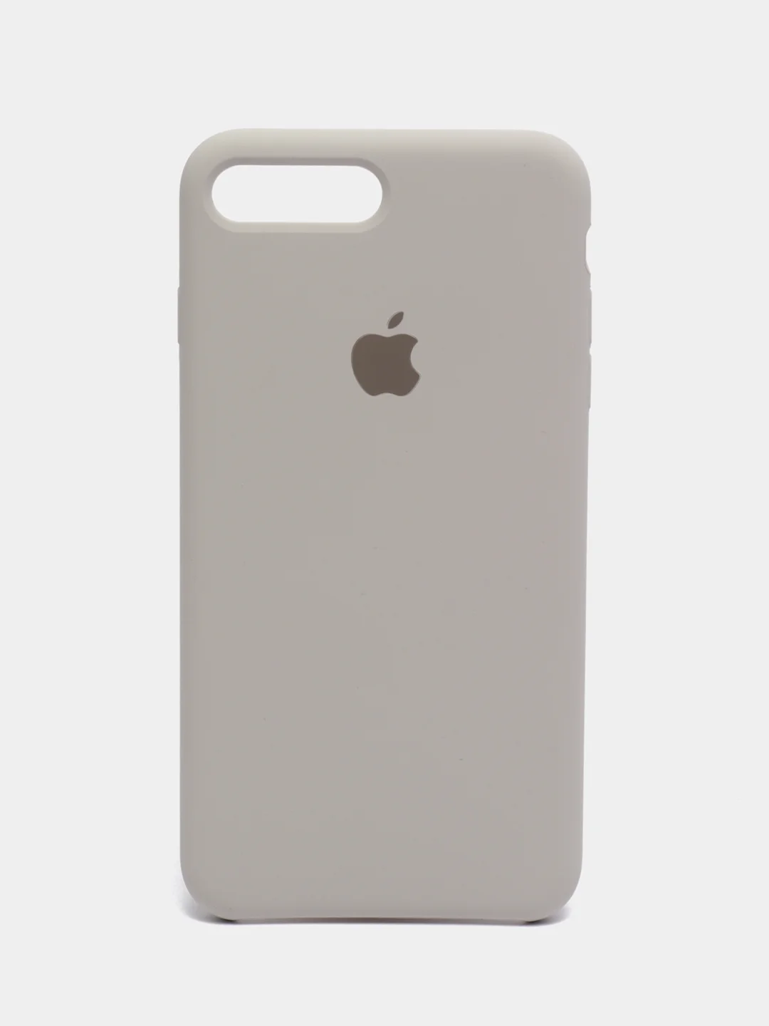 Бежевый силиконовый чехол iPhone 7 Plus / iPhone 8 Plus, Silicone Case, с открытым низом