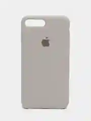 Бежевый силиконовый чехол iPhone 7 Plus / iPhone 8 Plus, Silicone Case, с открытым низом