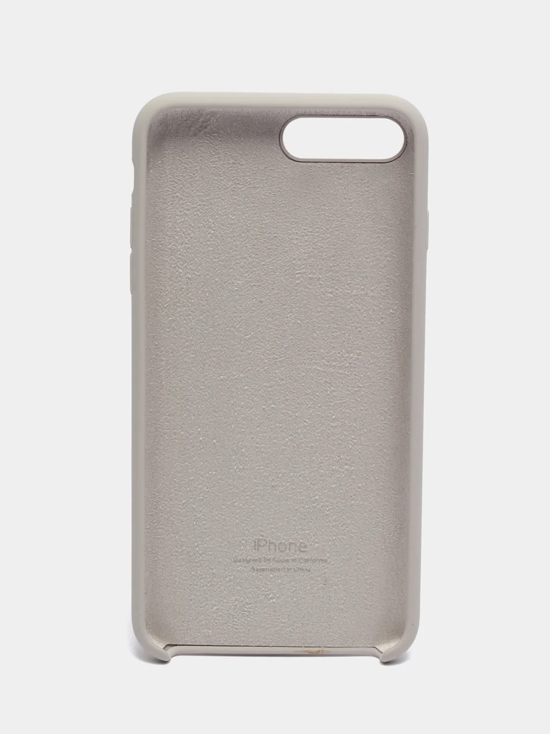 Бежевый силиконовый чехол iPhone 7 Plus / iPhone 8 Plus, Silicone Case, с открытым низом