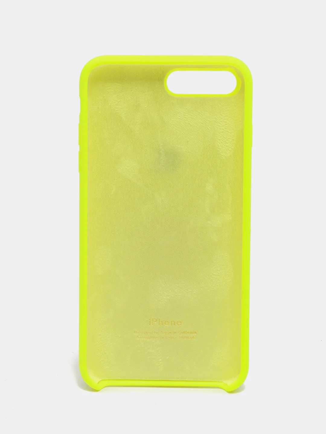 Лимонный силиконовый чехол iPhone 7 Plus / iPhone 8 Plus, Silicone Case, с открытым низом
