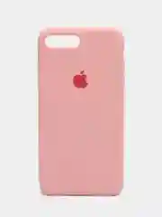 Розовый силиконовый чехол iPhone 7 Plus / iPhone 8 Plus, Silicone Case, с открытым низом