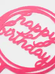 Розовый топпер для торта, украшение для торта на день рождения (Happy birthday) на любой праздник
