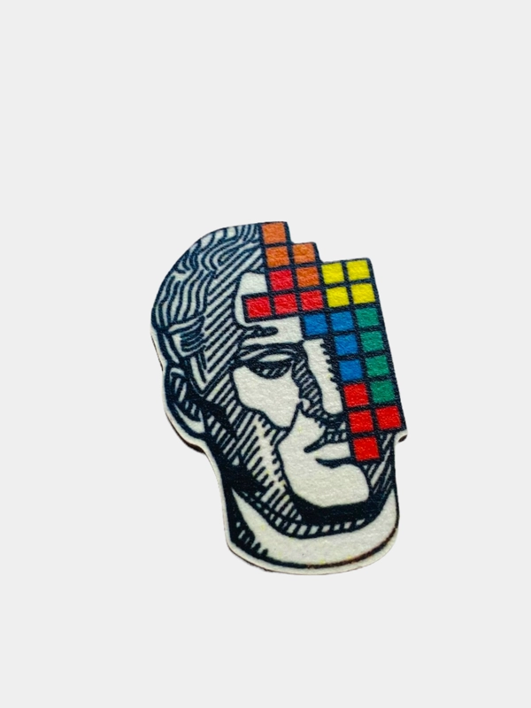 Значок на одежду "Tetris", пин на булавке деревянный