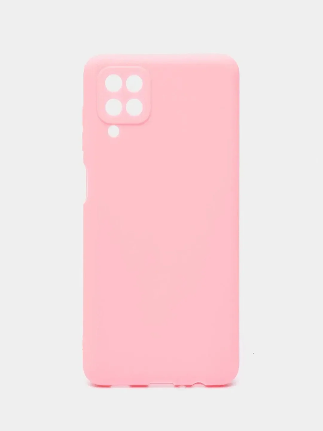 Розовый чехол для Samsung Galaxy A12 / M12 (Самсунг А12 / М12), силиконовый