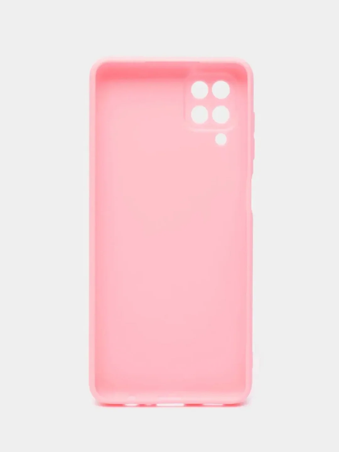 Розовый чехол для Samsung Galaxy A12 / M12 (Самсунг А12 / М12), силиконовый