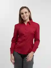 Красный женская рубашка с длинным рукавом