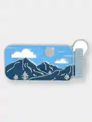 Небесно-голубой пин "Travel" металлический, значок брошь, аксессуар украшение на одежду