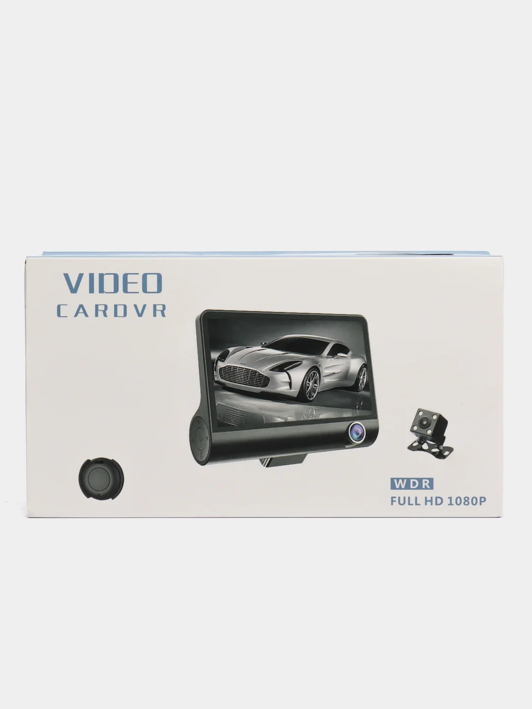 Черный видеорегистратор VIDEO CARDVR Full HD 1080Р с 3 камерами, регистратор автомобильный