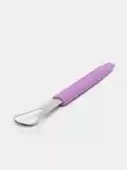 Фиолетовый скребок для чистки языка, скребок металлический