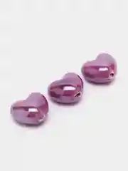 Серый керамические глазурированные бусины в форме сердца