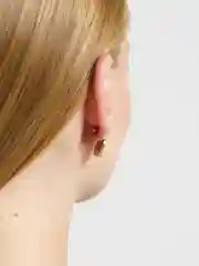 Фиолетовый серьги со стразами,  гвоздики