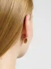Розовый серьги со стразами,  гвоздики