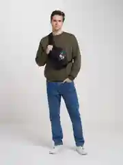Черный сумка через плечо мужская, с рисунком