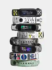Ремешок для фитнес браслета Mi Band 3/Mi Band 4, с рисунками