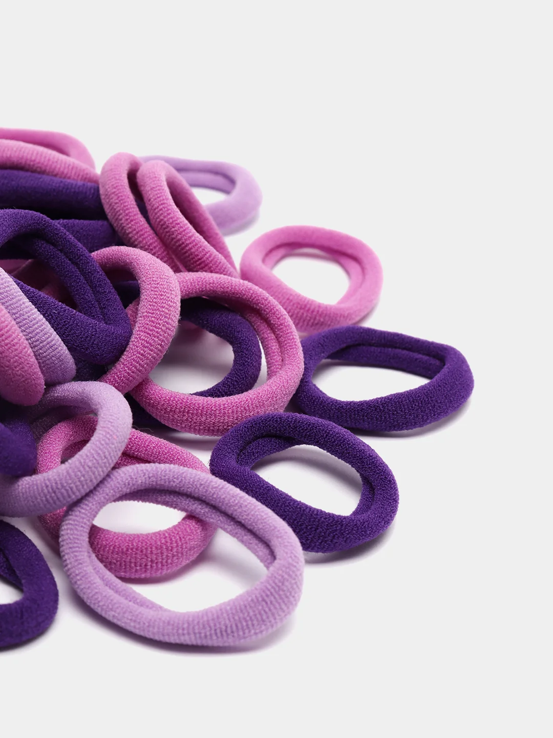 Фиолетовый резинки для волос, бесшовные, 50 и 100 штук