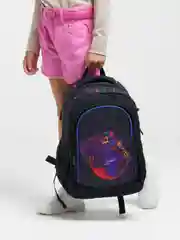 Черный школьный рюкзак для девочки