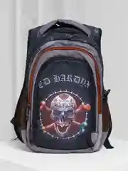 Серый школьный рюкзак для девочки