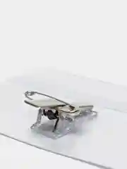 Бейдж горизонтальный, с зажимом и булавкой