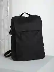 Черный рюкзак мужской с USB, подарок мужчине