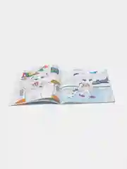 Золотой книга с наклейками большая активити. Раскрска/игры/лабиринты/прописи 235х330мм. Проф-Пресс