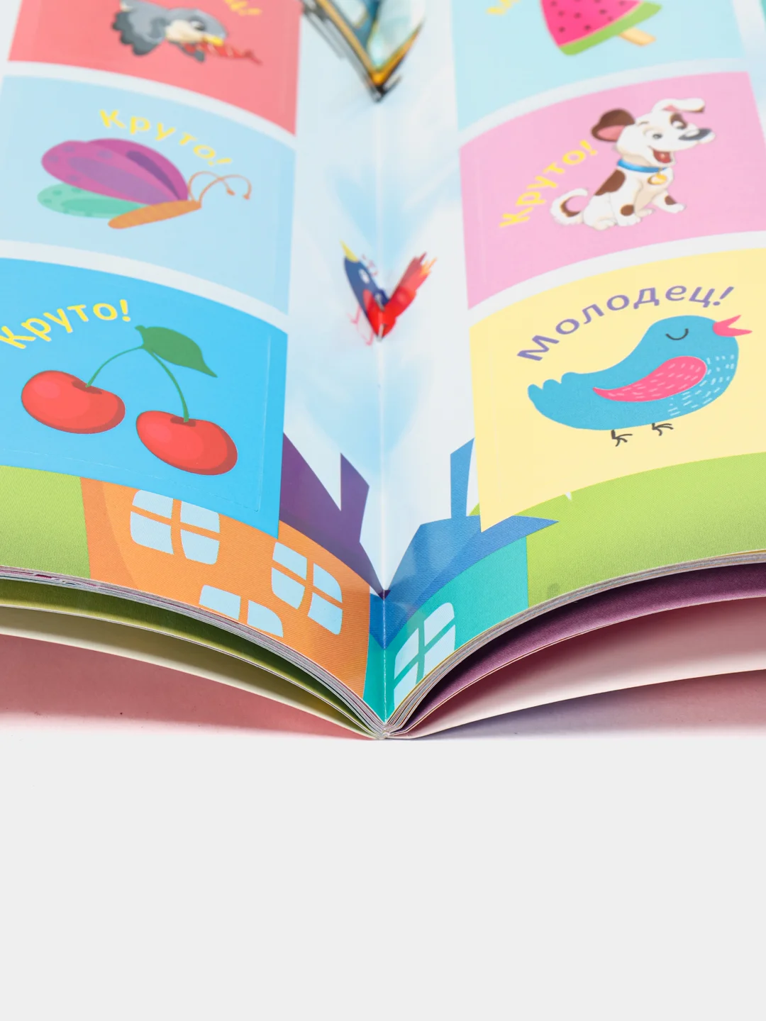 Алый книга с наклейками большая активити. Раскрска/игры/лабиринты/прописи 235х330мм. Проф-Пресс