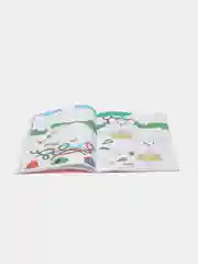 Бордовый книга с наклейками большая активити. Раскрска/игры/лабиринты/прописи 235х330мм. Проф-Пресс