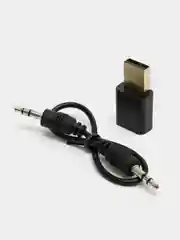 Черный аудио-адаптер Bluetooth, AUX, USB, блютуз для авто