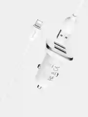 Автомобильная зарядка Borofone BZ12, Lightning, 2.4A