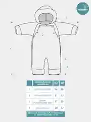 Мятный комбинезон детский "Косичка", демисезонный, велсофт