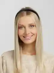 Черный ободок бархатный для волос