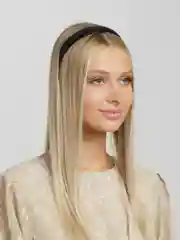 Черный ободок бархатный для волос