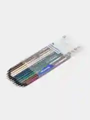 Карандаши цветные Berlingo "SuperSoft. Metallic", металлик, 12 цветов, заточенные