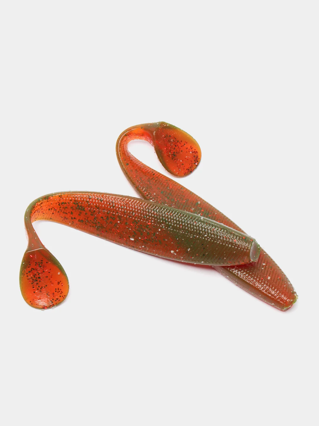 Коричневый силиконовая приманка Zander Firetail, 140 мм, 2 штуки