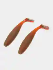Коричневый силиконовая приманка Zander Firetail, 140 мм, 2 штуки